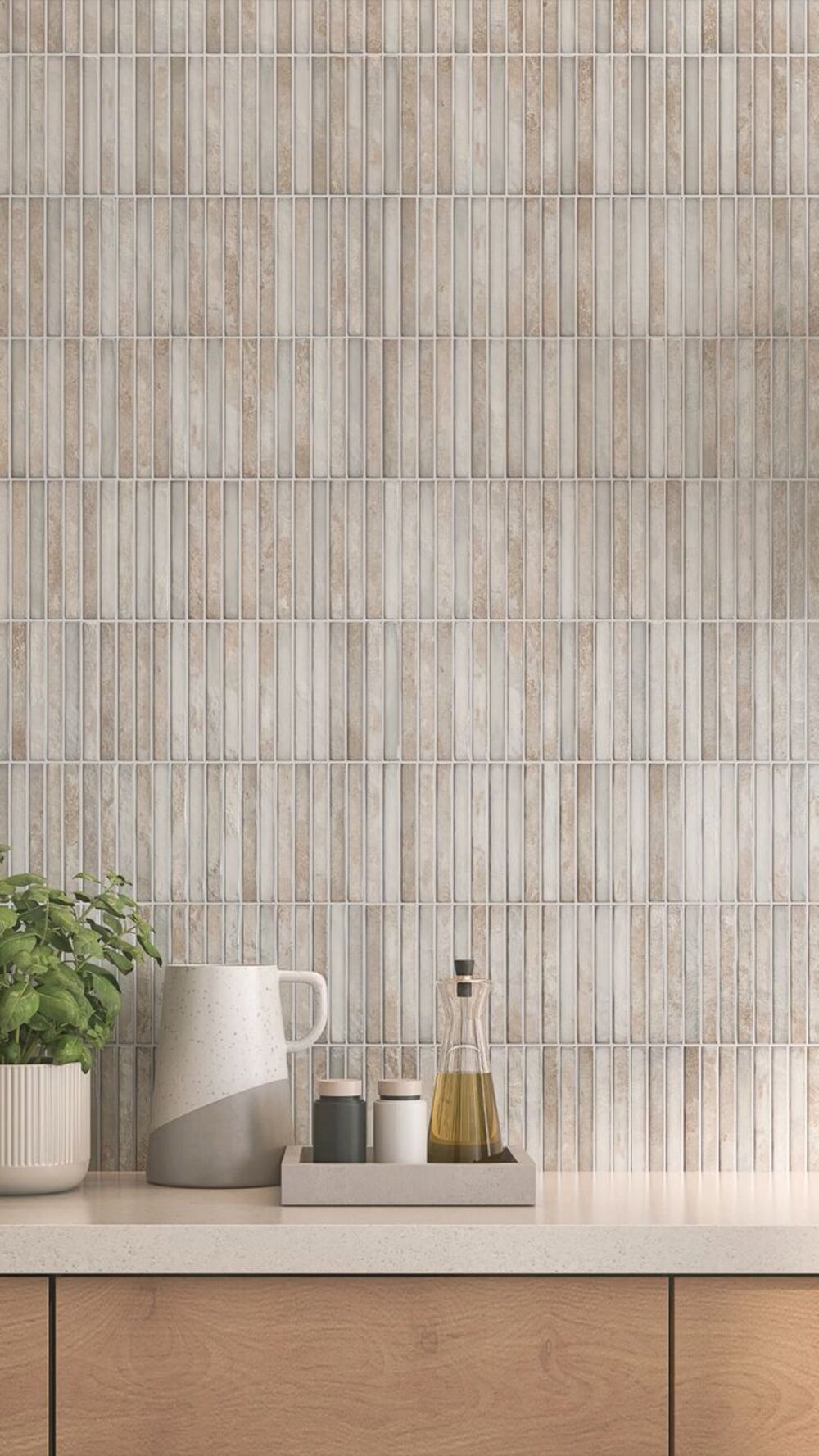 Home 6 Keukenwand in marmer-look met doorlopende aderen